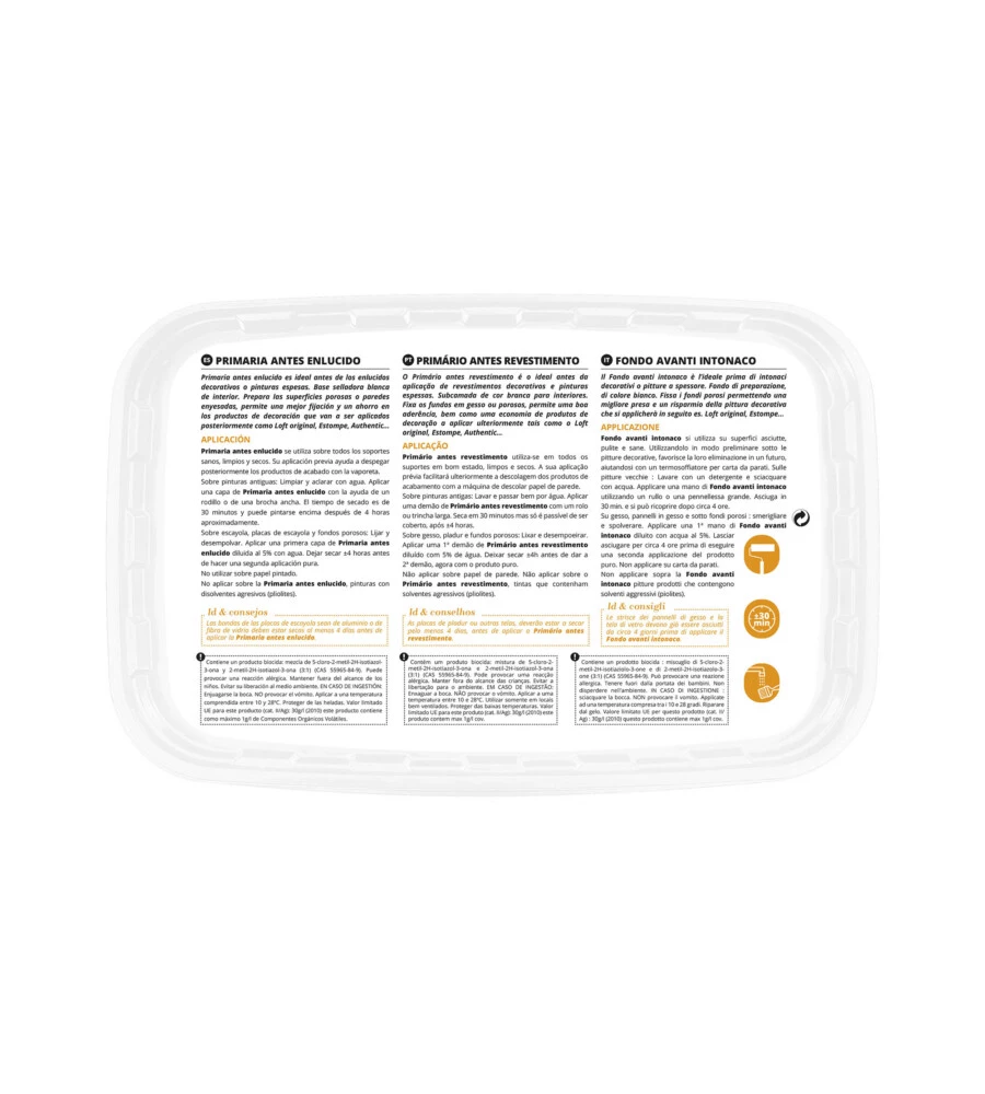 FONDO PER PITTURA MURALE DECO BIANCO - 2.5 LT